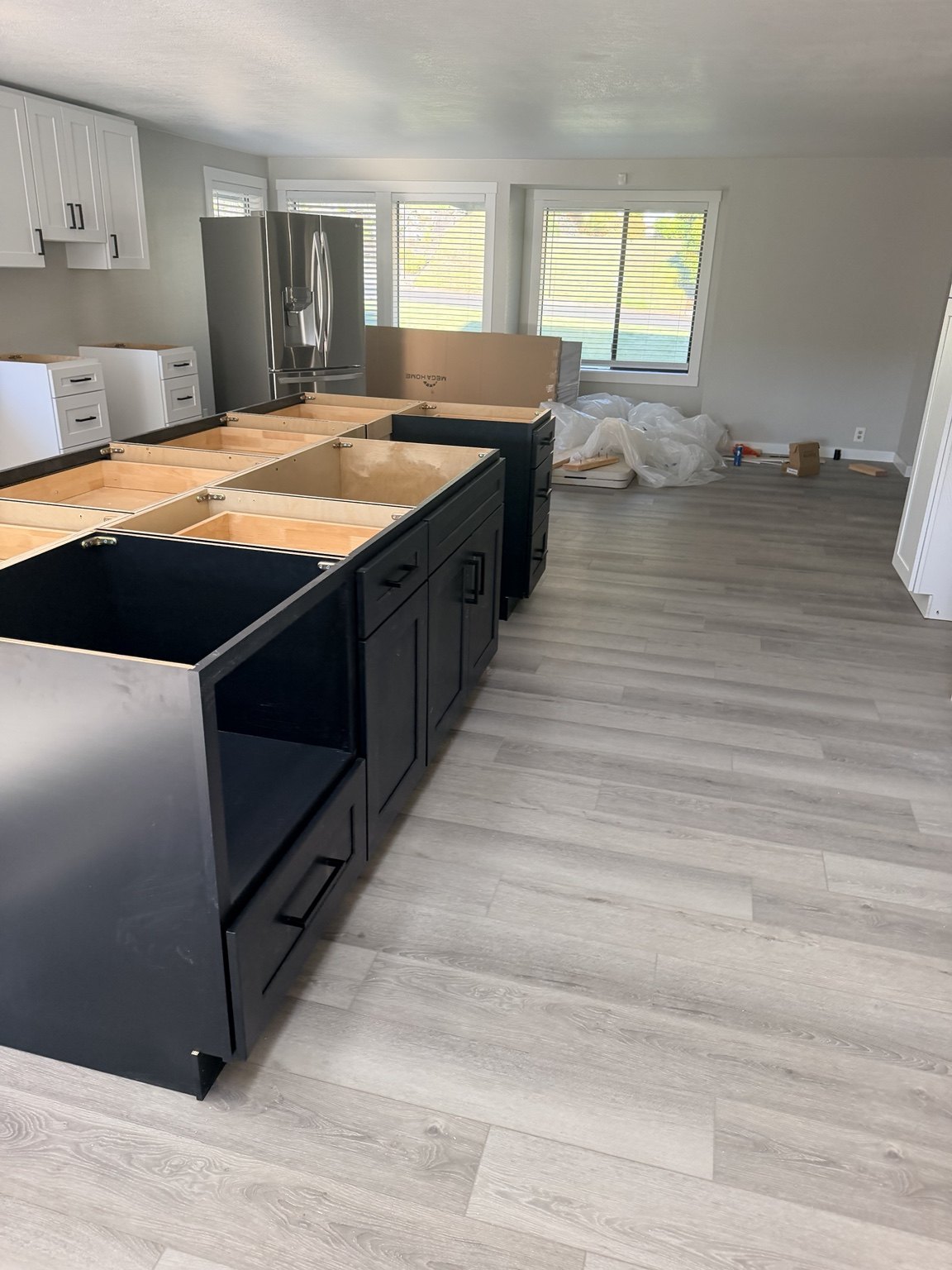 Kitchen remodel installation